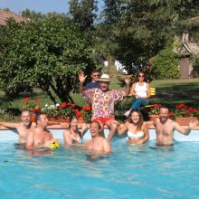 Pool at wellbeing retreats La Roane France