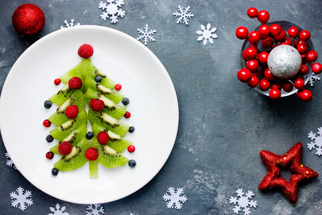 healthy Christmas food plate © Anastasia Panai