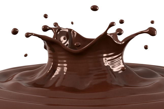 dark chocolate splash - crown shaped