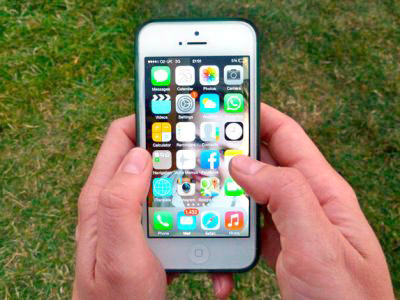 smart phone in hands